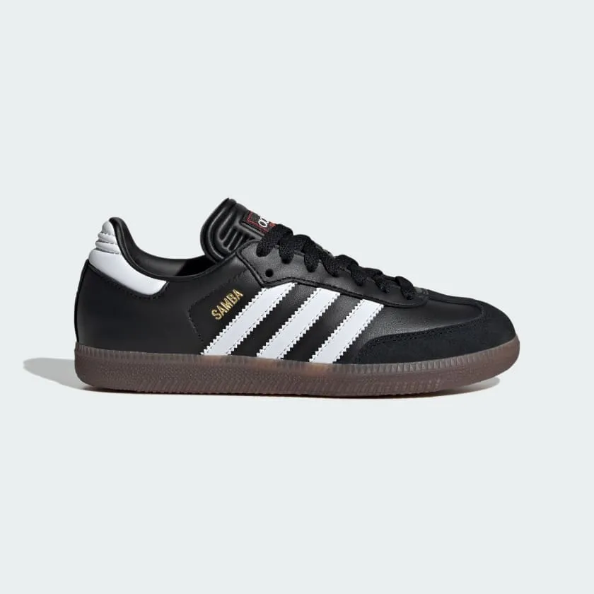 adidas SAMBA Indoor Soccer Shoes | Core Black-Cloud White | Kid's Unisex