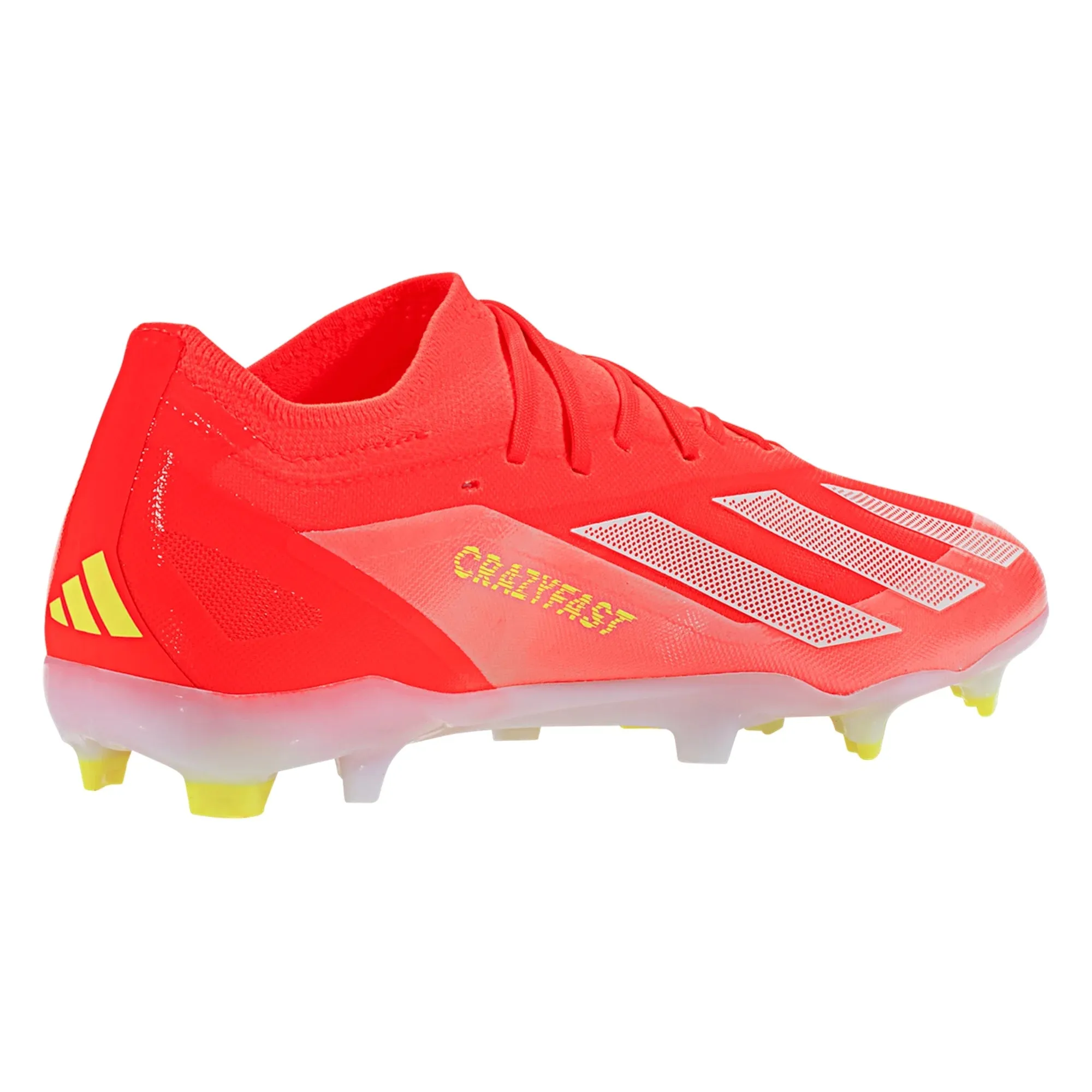 adidas X CrazyFast Pro FG Firm Ground Soccer Cleat - Solar Red/White/Solar Yellow