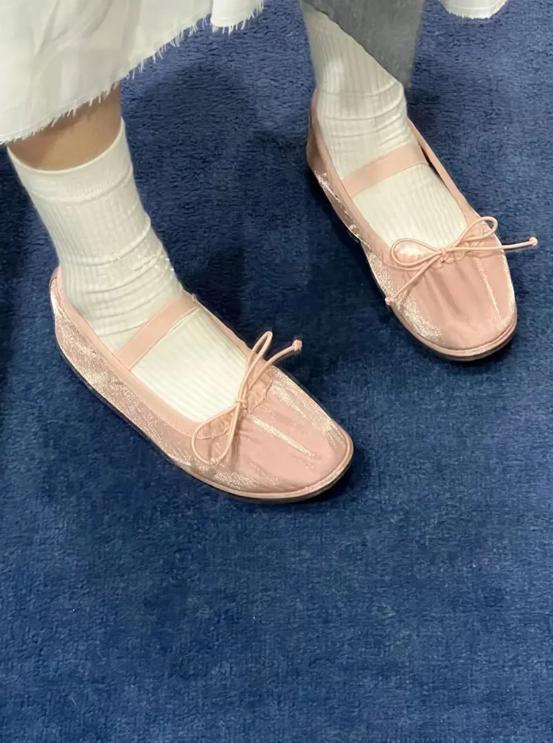 binfenxie  -  Elegant Velvet Ballet Flats Shoes Women Bow Tie Soft Casual Streetwear Ladies Shoes Female Slip on Mary Jane Shoes Loafers New
