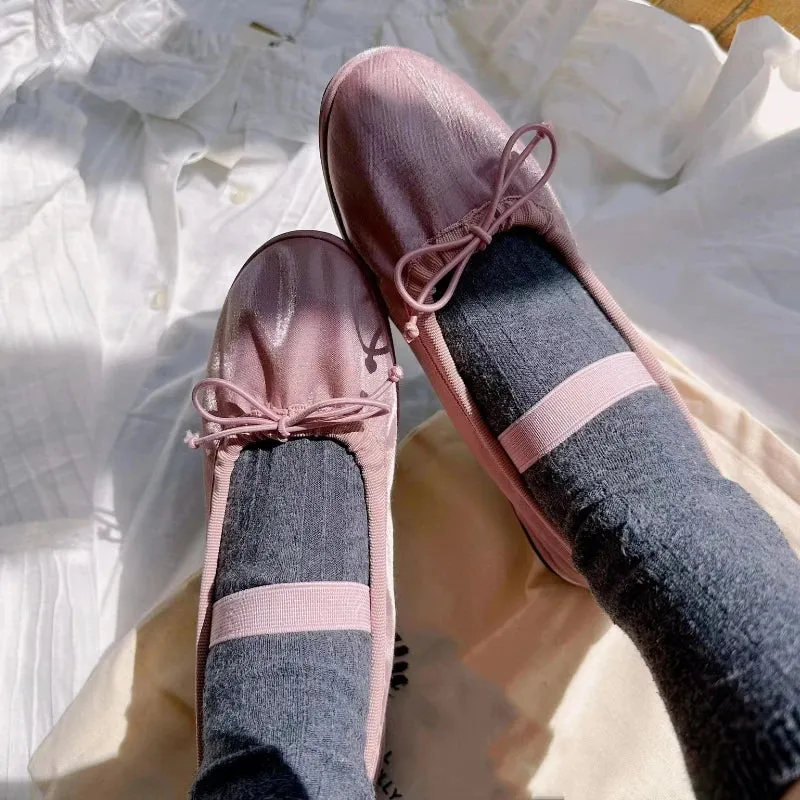 binfenxie  -  Elegant Velvet Ballet Flats Shoes Women Bow Tie Soft Casual Streetwear Ladies Shoes Female Slip on Mary Jane Shoes Loafers New