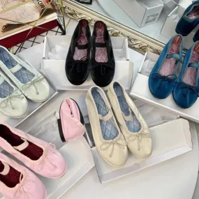 binfenxie  -  Elegant Velvet Ballet Flats Shoes Women Bow Tie Soft Casual Streetwear Ladies Shoes Female Slip on Mary Jane Shoes Loafers New