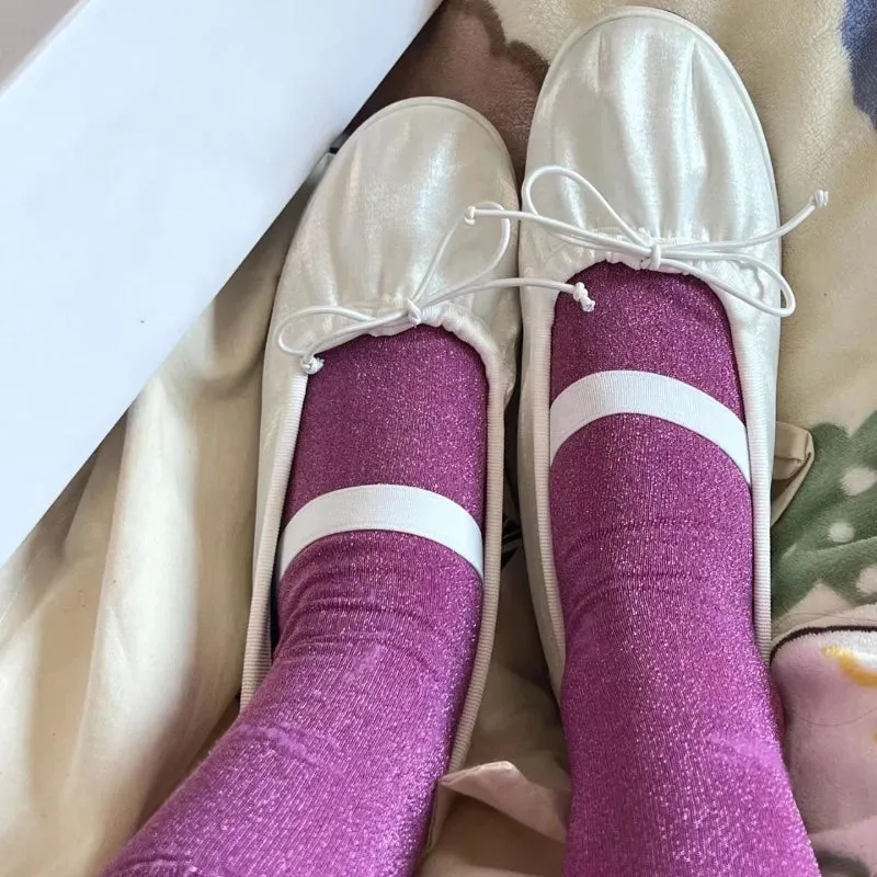 binfenxie  -  Elegant Velvet Ballet Flats Shoes Women Bow Tie Soft Casual Streetwear Ladies Shoes Female Slip on Mary Jane Shoes Loafers New