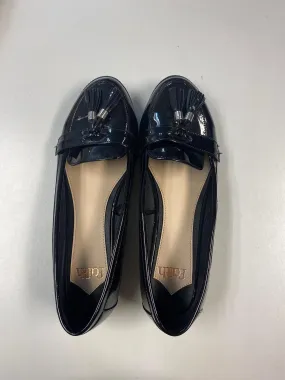 Black patent loafers, Faith, Size 8