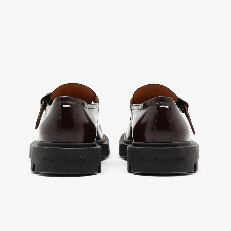 Brown Patent Calfskin Shoes