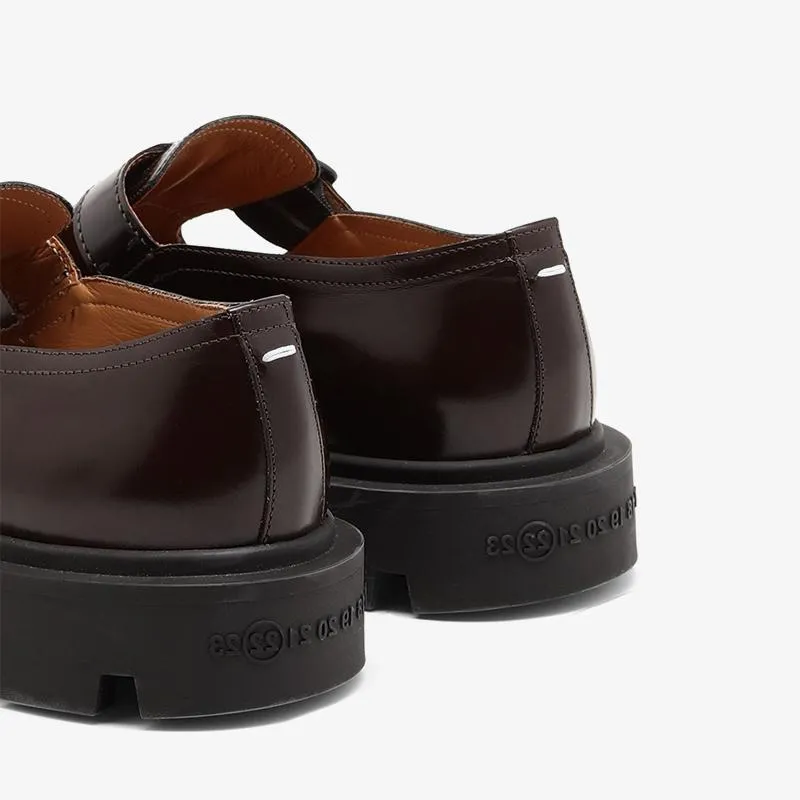 Brown Patent Calfskin Shoes