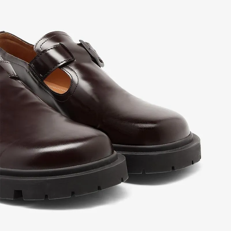 Brown Patent Calfskin Shoes