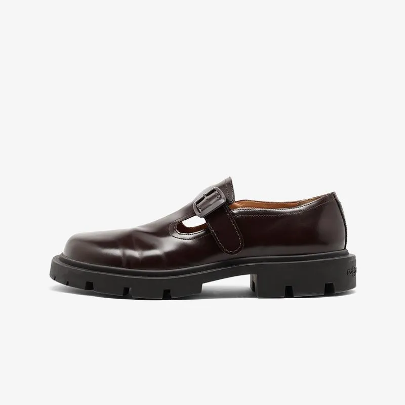 Brown Patent Calfskin Shoes