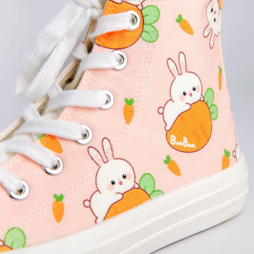 *CLEARANCE* Bun Bun the Bunny High Top Canvas Shoes - Unisex