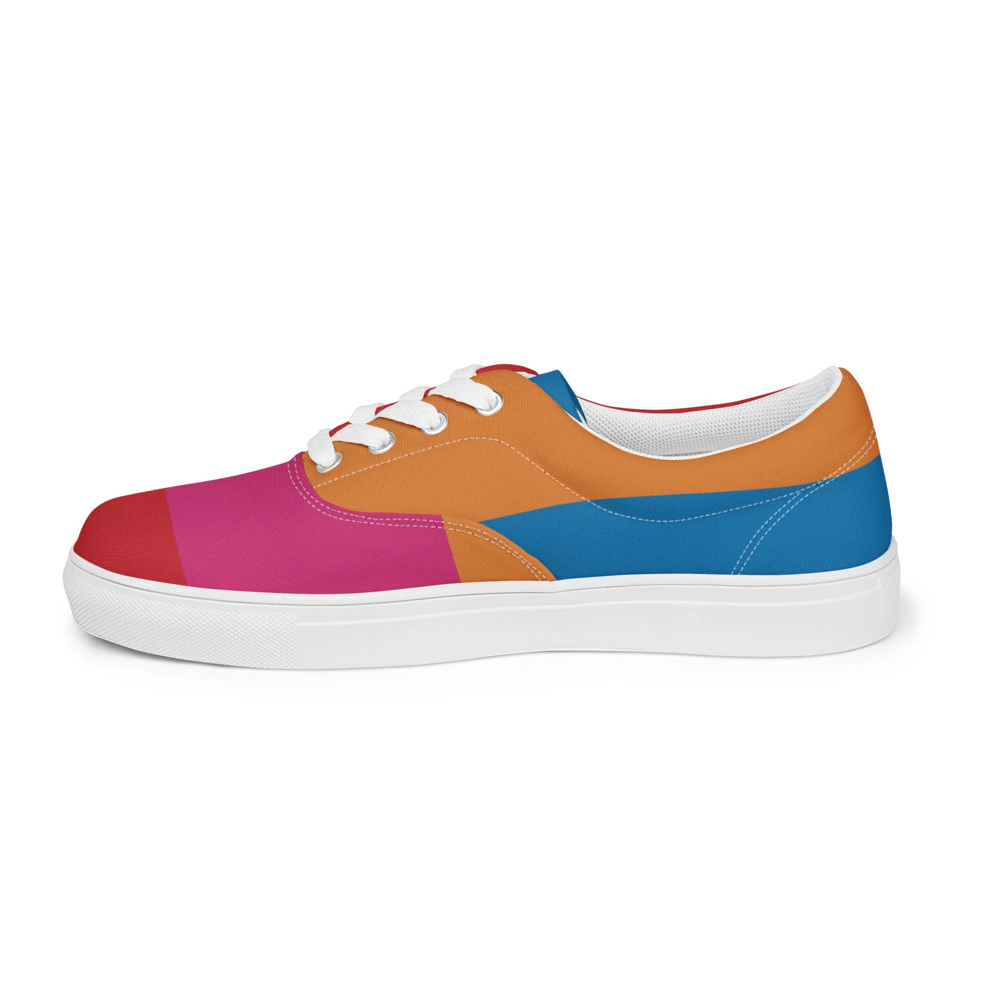 COLORFUL Men’s Lace-Up Canvas Shoes (Bright)