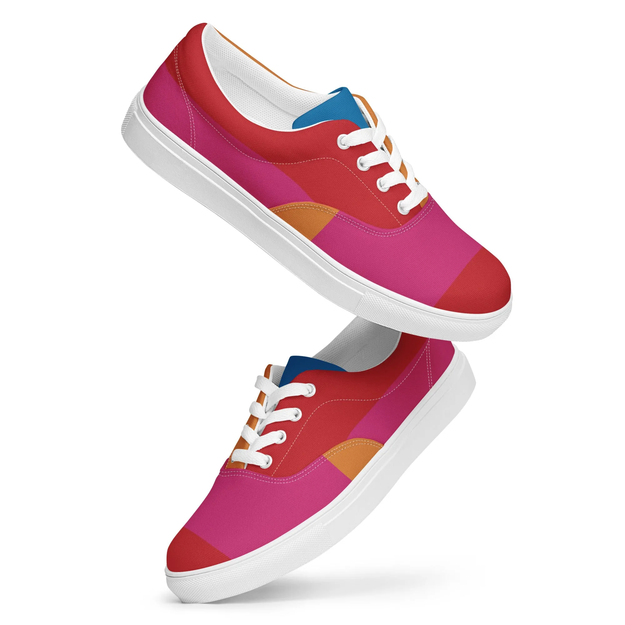 COLORFUL Men’s Lace-Up Canvas Shoes (Bright)