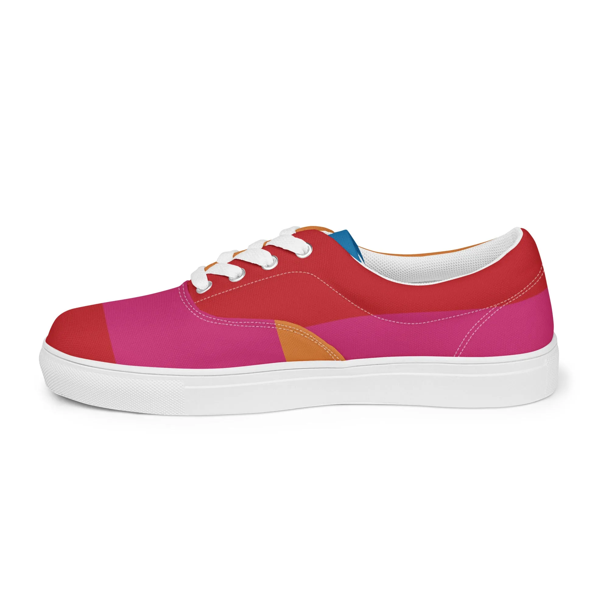COLORFUL Men’s Lace-Up Canvas Shoes (Bright)