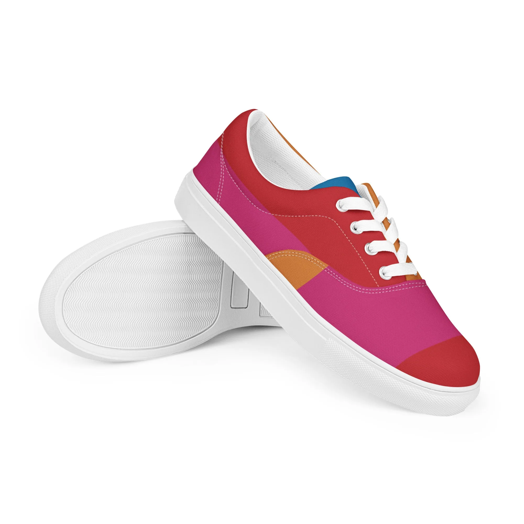 COLORFUL Men’s Lace-Up Canvas Shoes (Bright)
