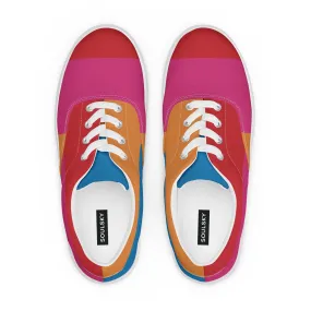 COLORFUL Men’s Lace-Up Canvas Shoes (Bright)