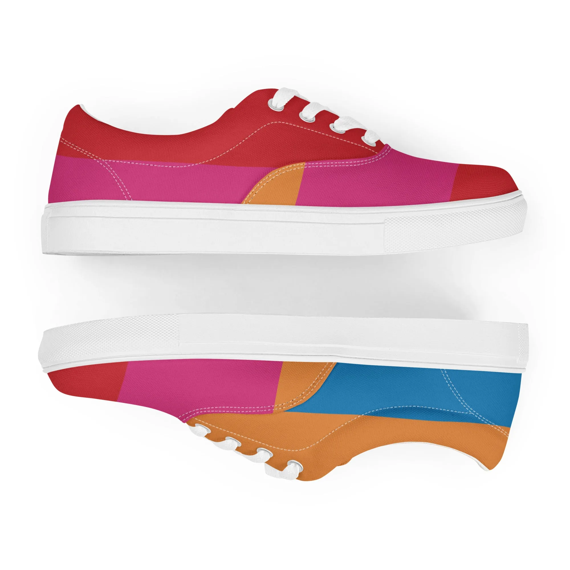 COLORFUL Men’s Lace-Up Canvas Shoes (Bright)