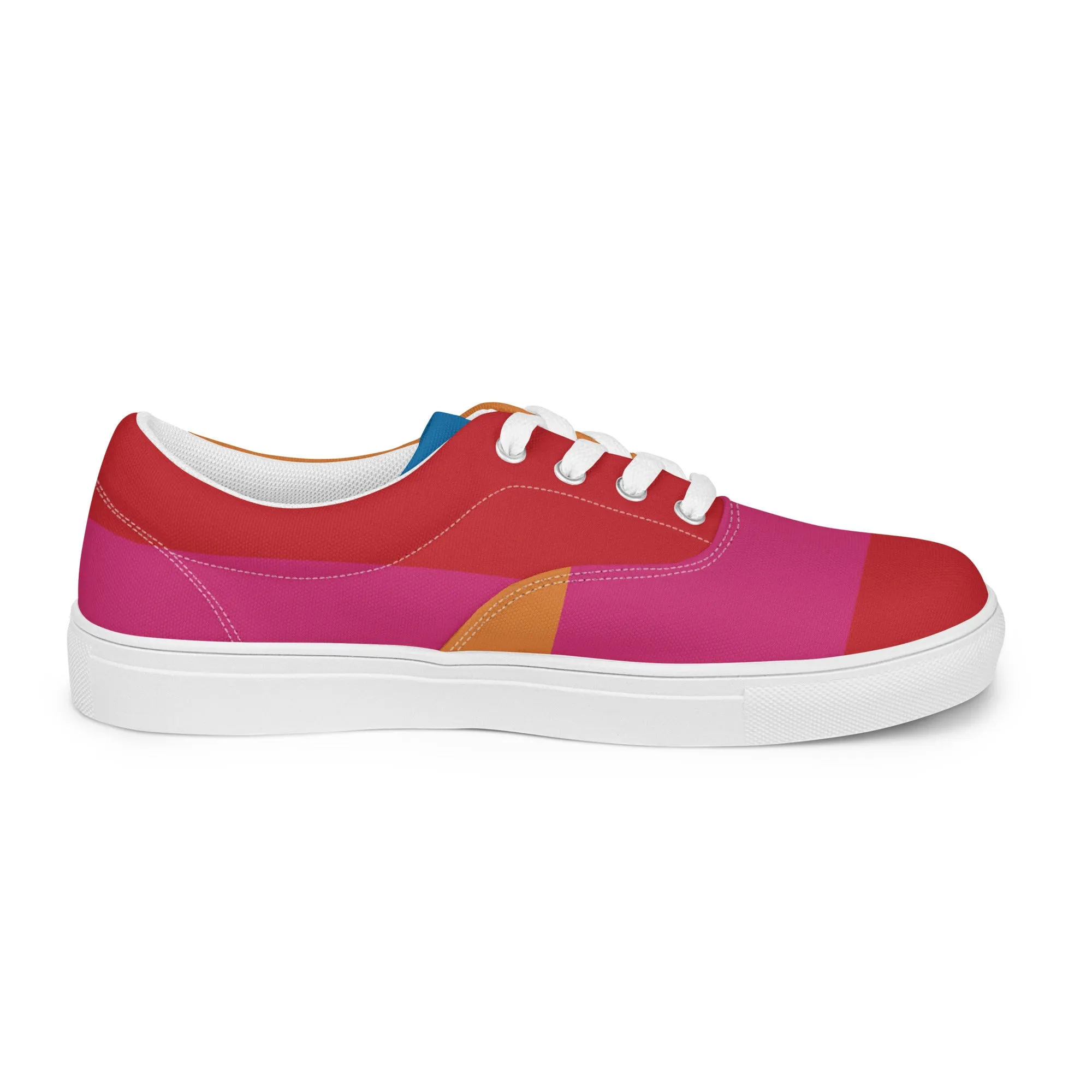 COLORFUL Men’s Lace-Up Canvas Shoes (Bright)