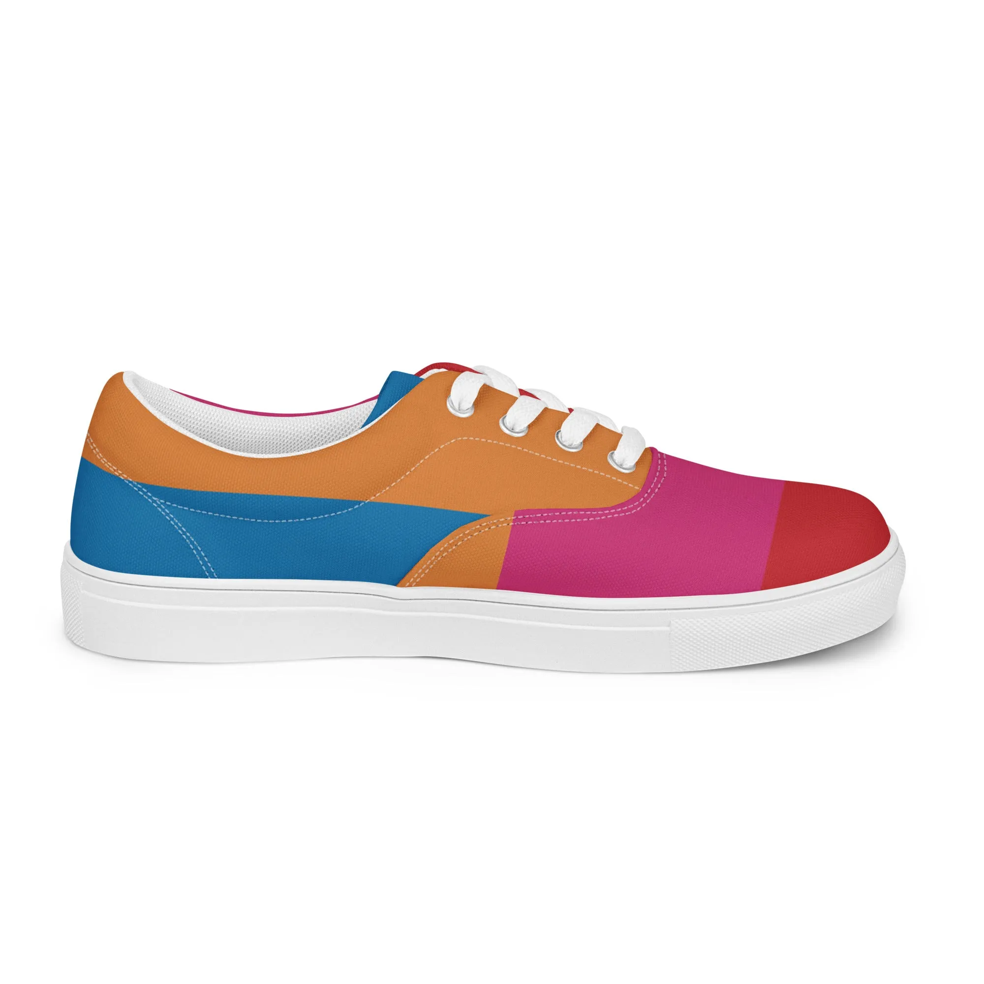 COLORFUL Men’s Lace-Up Canvas Shoes (Bright)