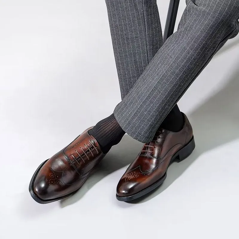 Diamoré Elegant Lace-Tie Shoes