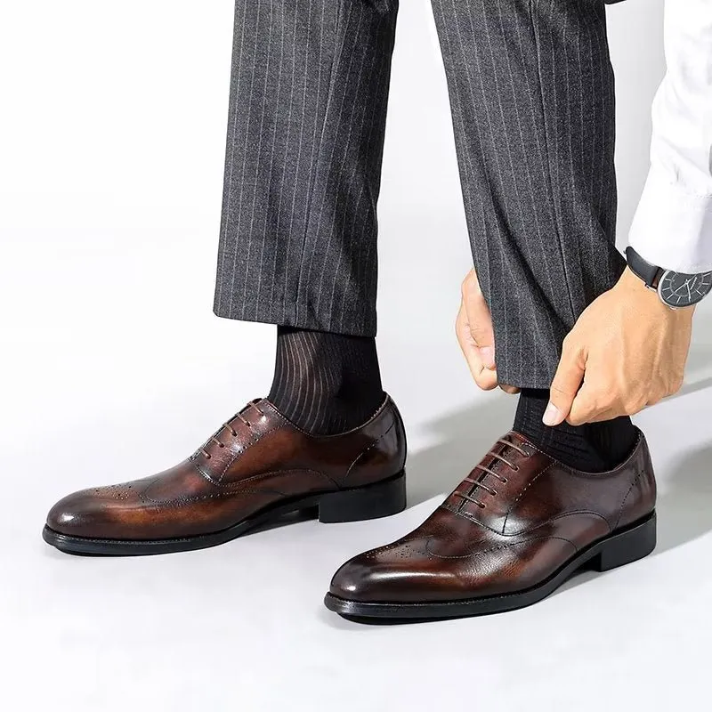 Diamoré Elegant Lace-Tie Shoes