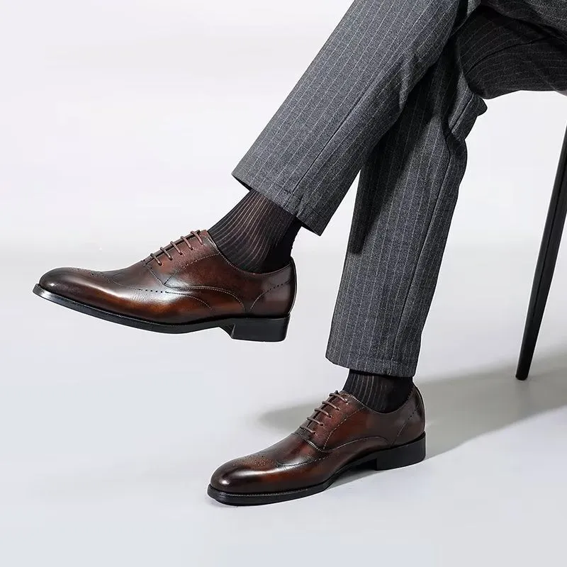 Diamoré Elegant Lace-Tie Shoes