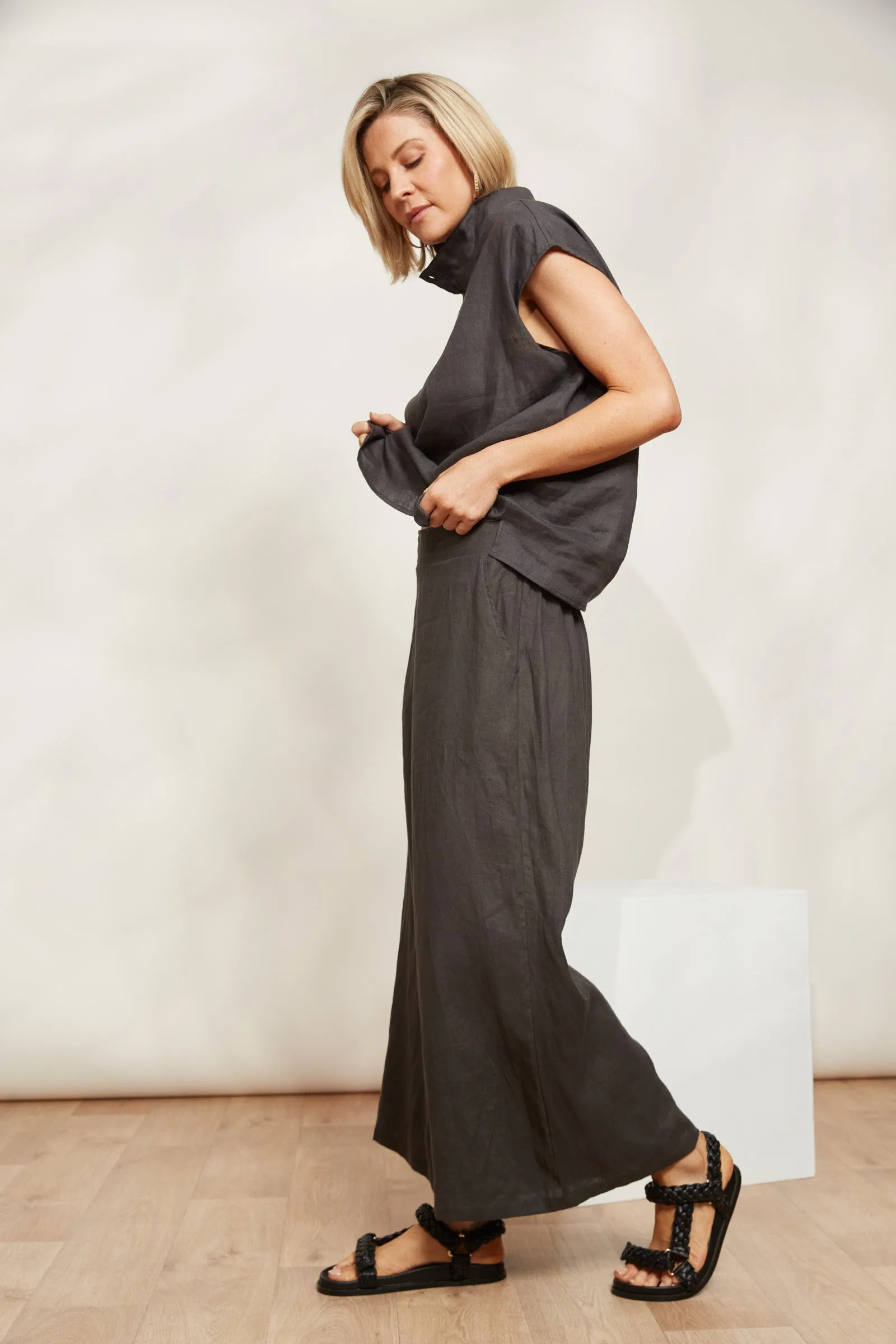 Halcyon Crop Pant - Oyster