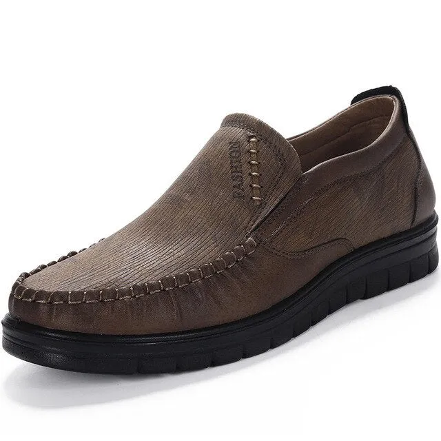 Leather Flat Shoes