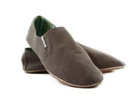 Mens Zasel Cotton Canvas Shoes Light Brown