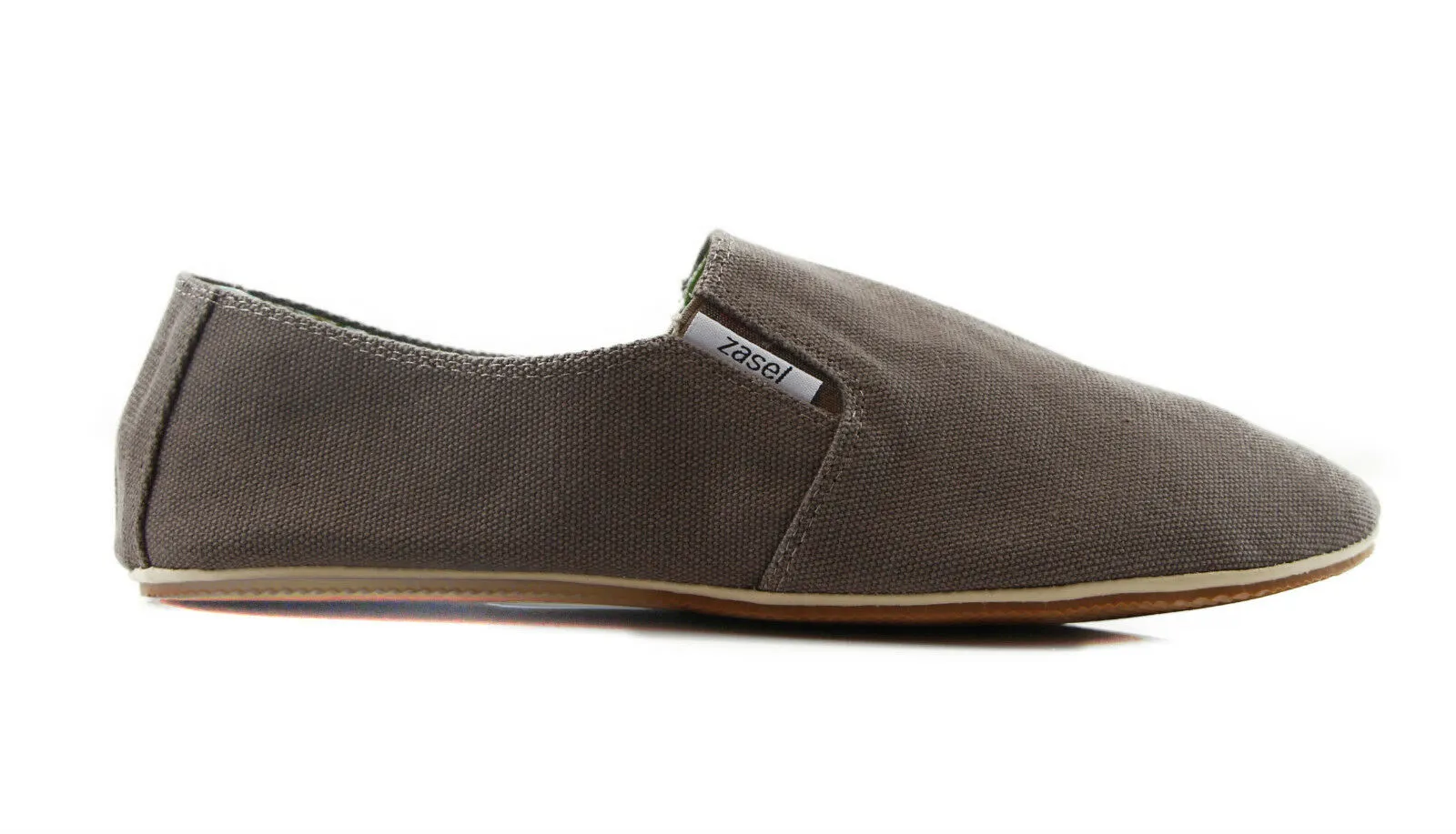 Mens Zasel Cotton Canvas Shoes Light Brown