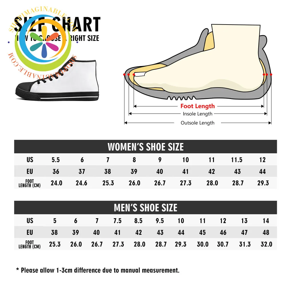 Pink Winter Ladies High Top Canvas Shoes