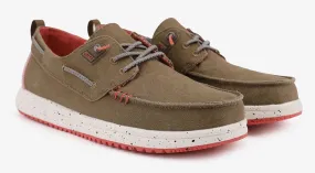 Pitas Mens Byron Canvas Deck Shoes - Camel