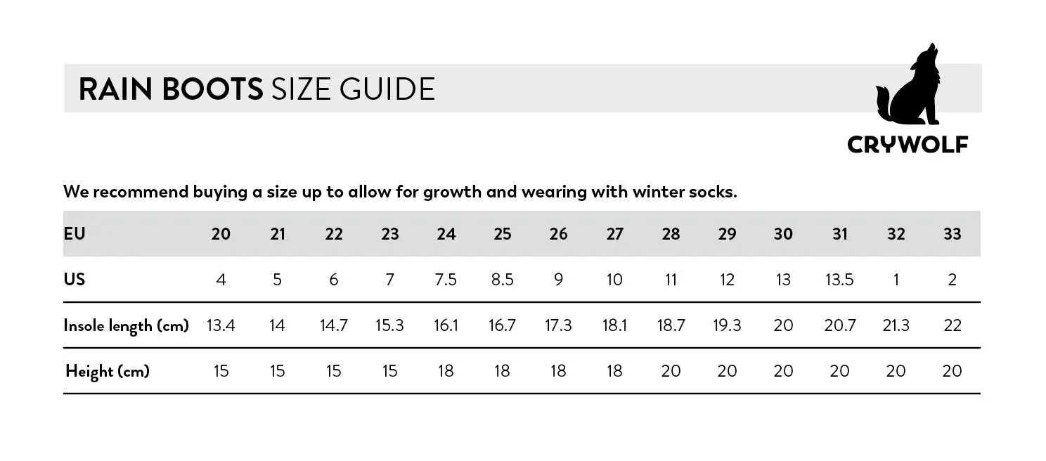 Rain Gumboots (Black)