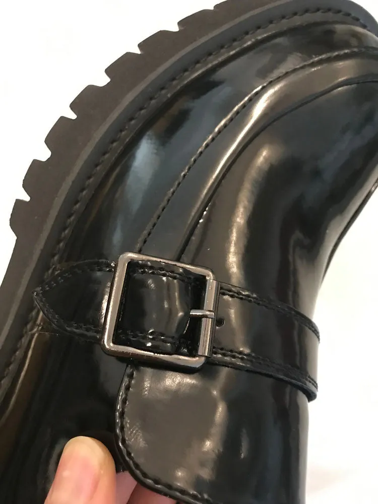 xiangtuibao Men Harajuku Korean Style Streetwear Business Casual Thick Platform Genuine Leather Wedding Loafers Shoes Male Leather Shoe Man