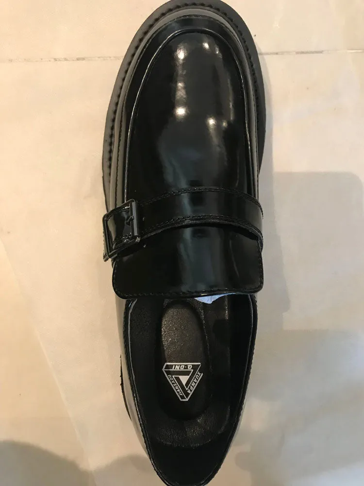 xiangtuibao Men Harajuku Korean Style Streetwear Business Casual Thick Platform Genuine Leather Wedding Loafers Shoes Male Leather Shoe Man